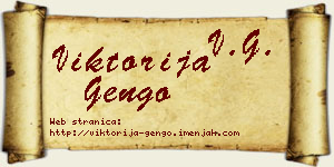 Viktorija Gengo vizit kartica